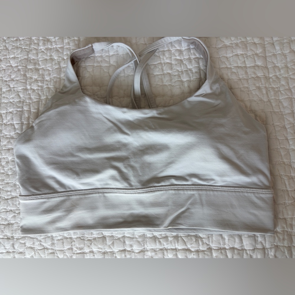 Lululemon white sports bra